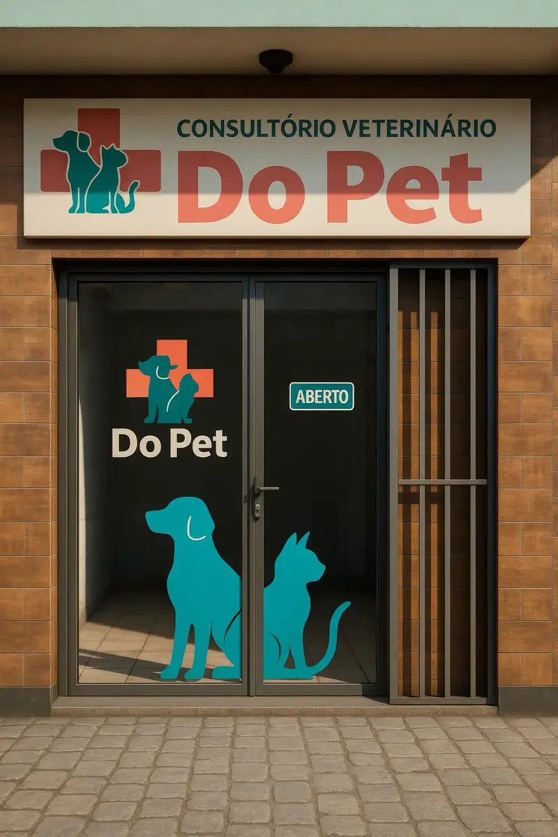 Entrada da clínica Vet do Pet em Arraial d'Ajuda