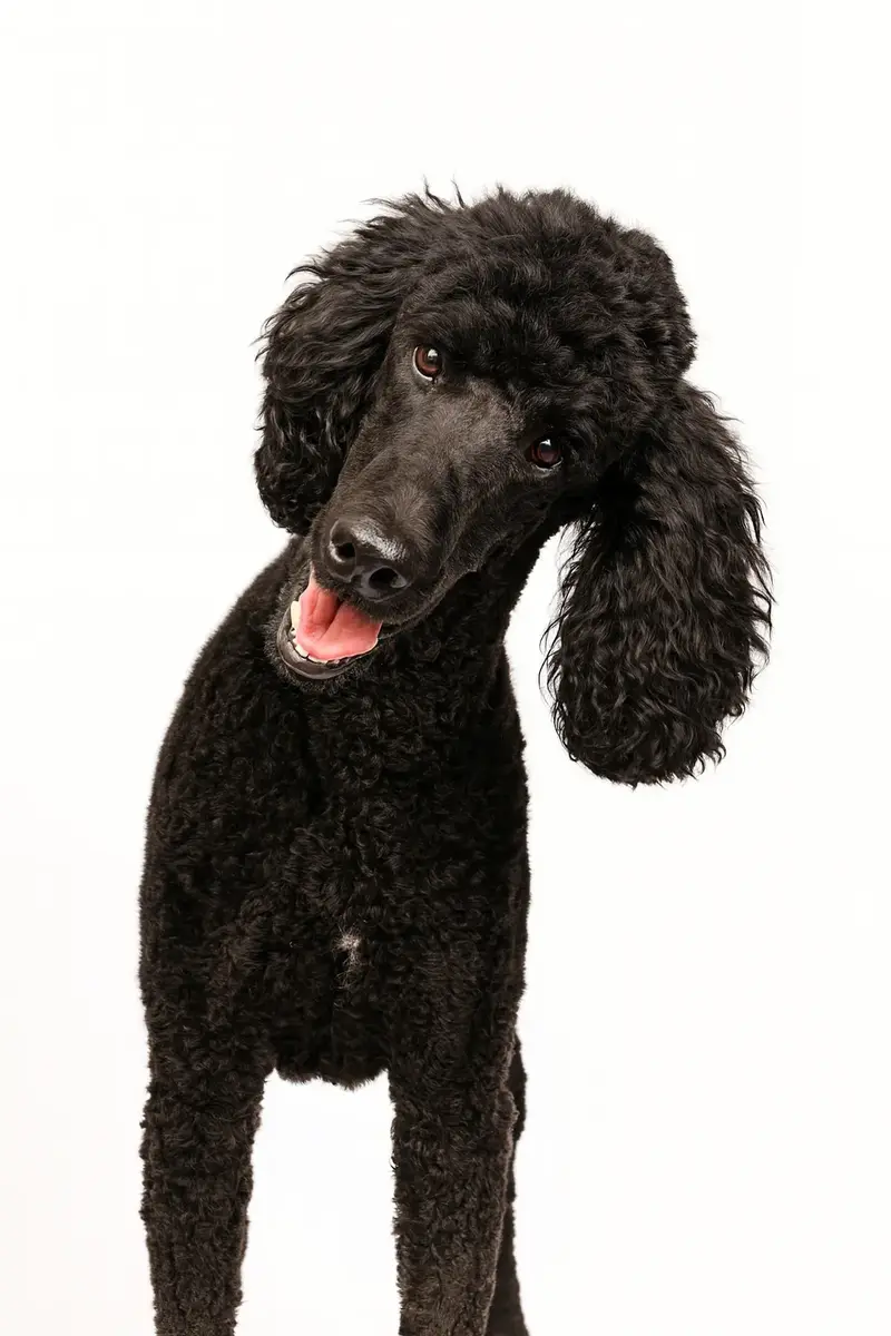 Cachorro da clínica espreitando